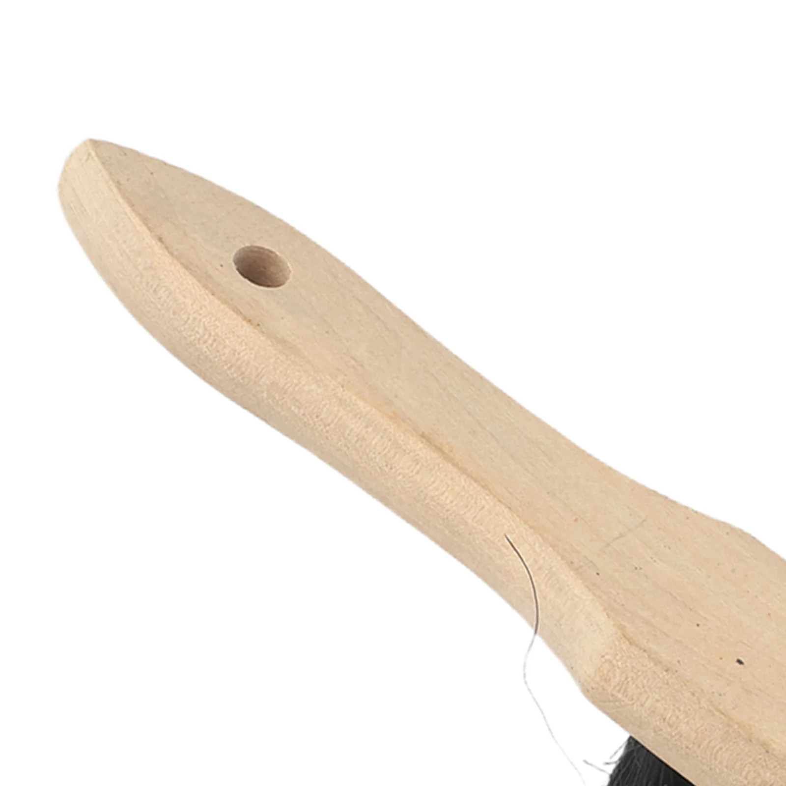 Brosse à foyer pour cheminée avec manche en bois et poils AMP, WagCleansnap, entretien optimal