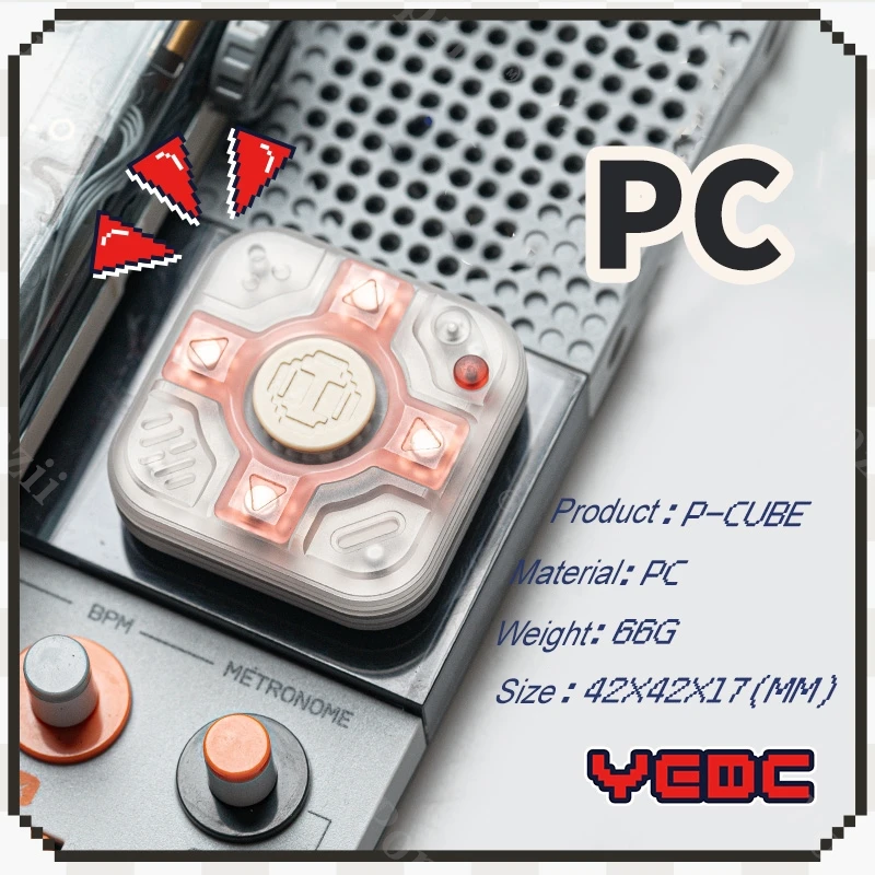 YEDC PIG CUBE Magnete Fodera interna Push Slider Modi multipli per giocare Giocattolo agitato Gadget antistress per ufficio Giocattoli per l'ansia