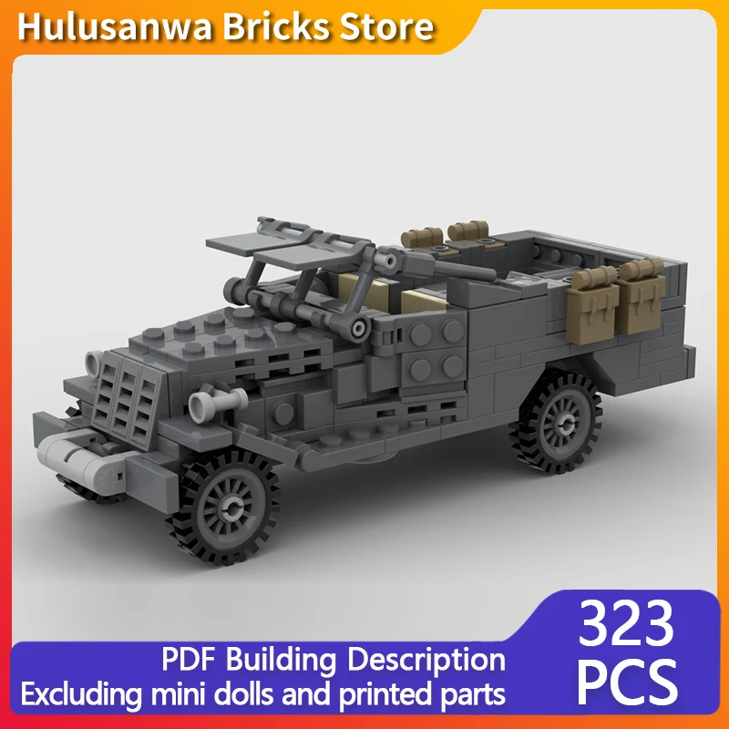 

M3 Military Scout Car Model MOC Building Bricks War Equipment Modular Technology Gifts Holiday Assemble Children Toys Suit