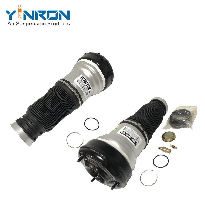 2203202438, 2203205113 One Pair Front Left And Right Air Suspension Spring Bellow For Mercedes S Class W220/220 4Matic