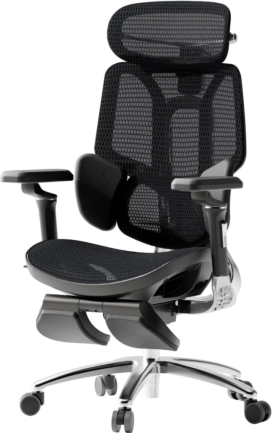 Ergonomic Office Chair Big and Tall Office Chair with 3 Zone Dynamic Lumbar Support Mechanical Armrests Adjustable Headrest