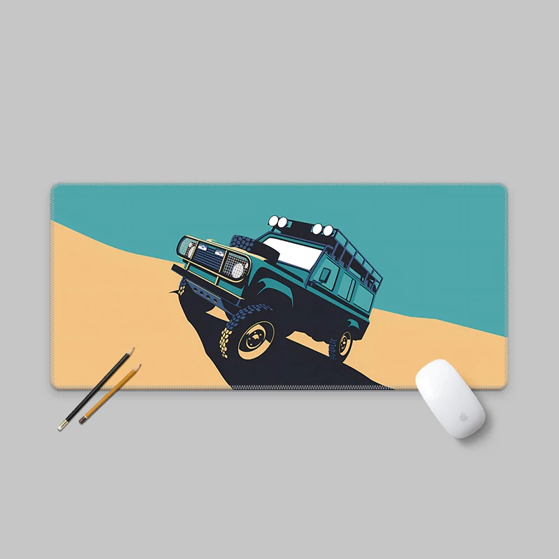 

Vintage Desert Off-road Jeep Mouse Pad Minimalist Cars Sports Cars Office Mousepad Happy Table Mats Perfect for A Boyfriend Gift