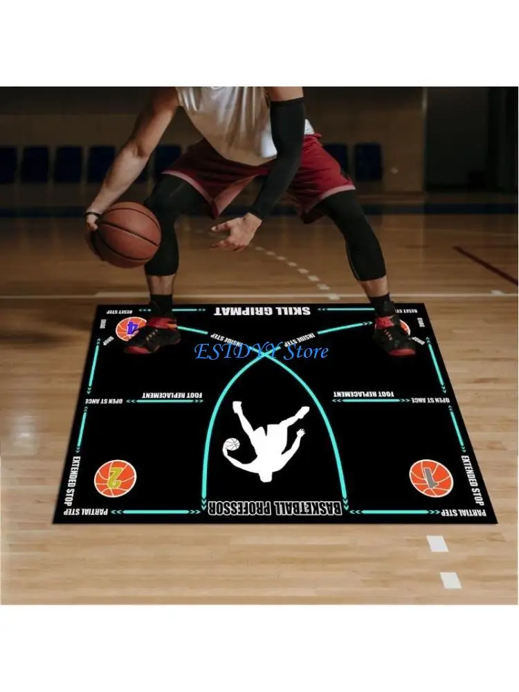 G6DE كرة السلة خطى تدريب حصيرة خفة بخفة خطوة حصيرة وسادات كرة السلة