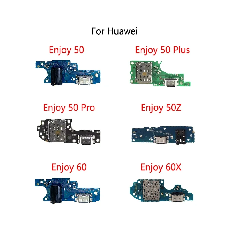 USB 충전 도크 포트 소켓 잭 플러그 커넥터 플렉스 케이블, 화웨이 엔조이 50 플러스 프로 50Z 60 60X 충전 보드 모듈