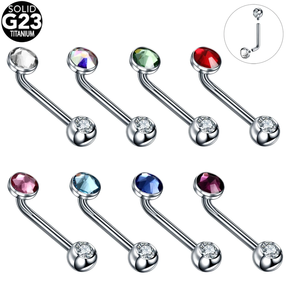 1PC G23 Titanium Crystal Christina Vertical Hood Piercings Dermal Anchor Sexy Vagina Piercings Genital Piercing VCH Body Jewelry