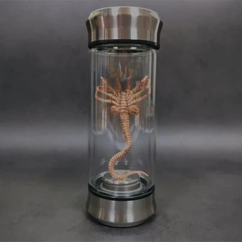 Alien Glow Jar Xenomorph Specimen Facehugger Embryo Glass Jar Movie Prop Replica Home Decor Desktop Crafts Sculpture Decoration 6