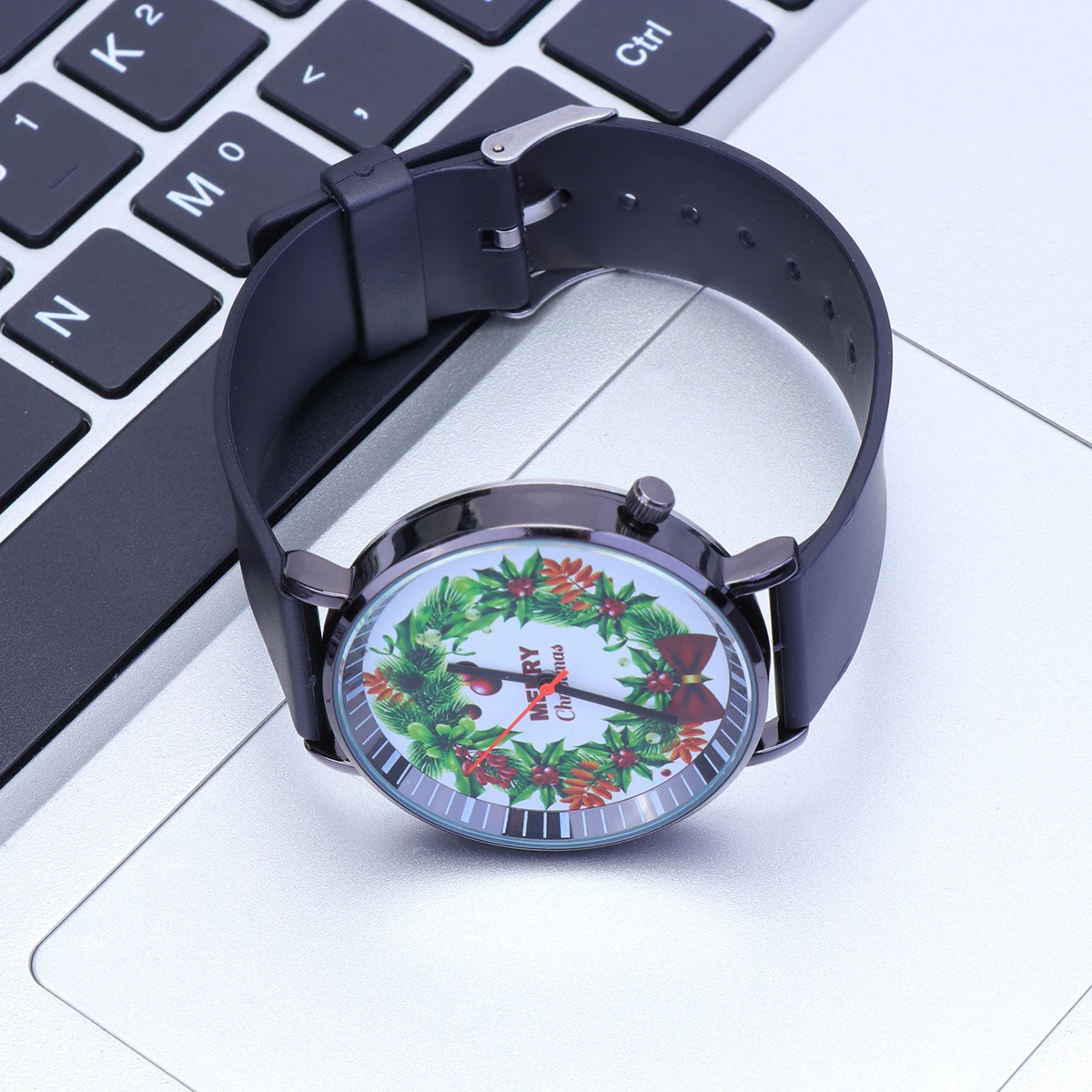 

Christmas Watch Quartz Watches Fashionable Durable Adjustable Strap Long Lasting Use Student Gift Christmas Wristwatch