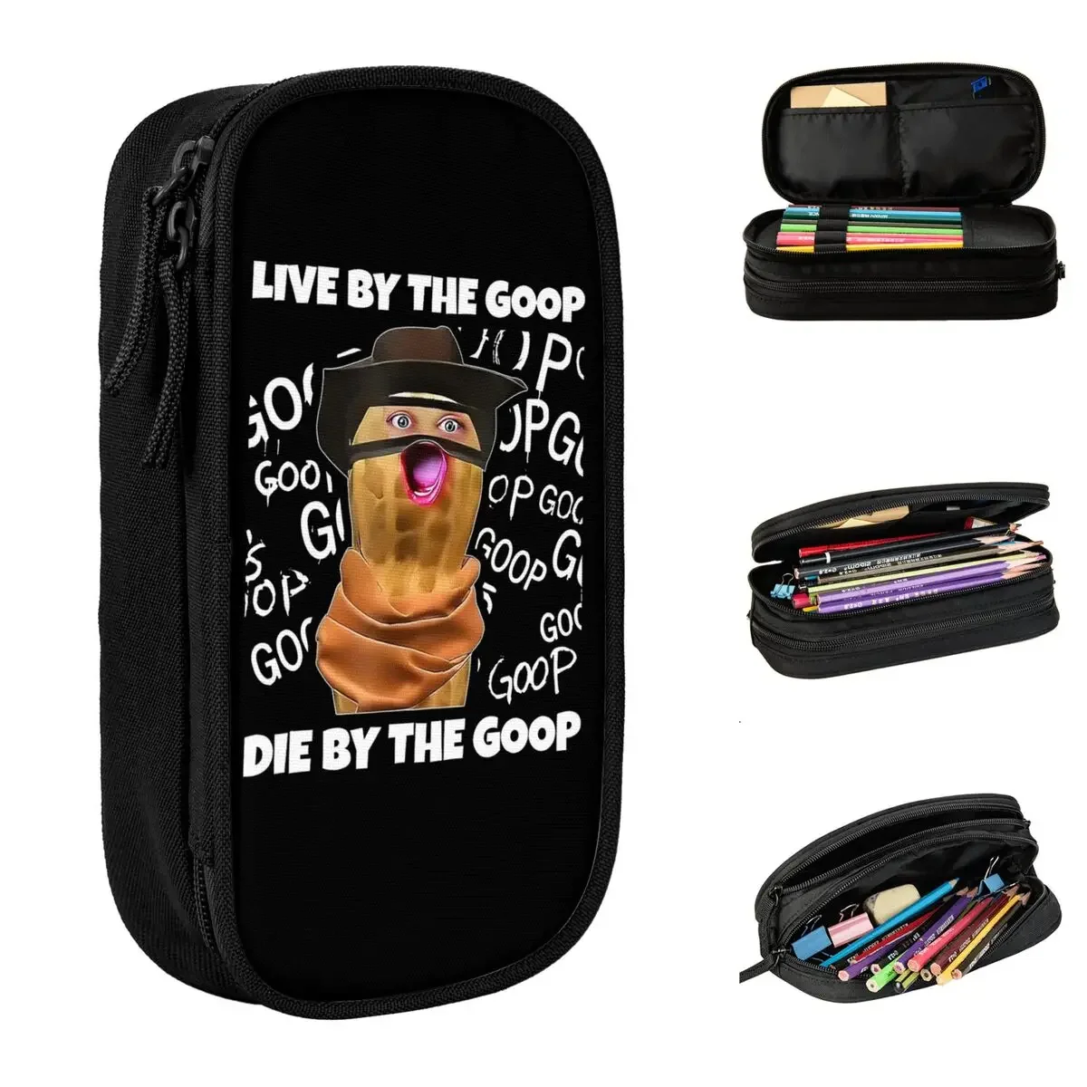 Goop Goop Goop Arc Raiders Game Pencil Case Pencilcases Pen Holder for Student Large Storage Bag Students School Accessories