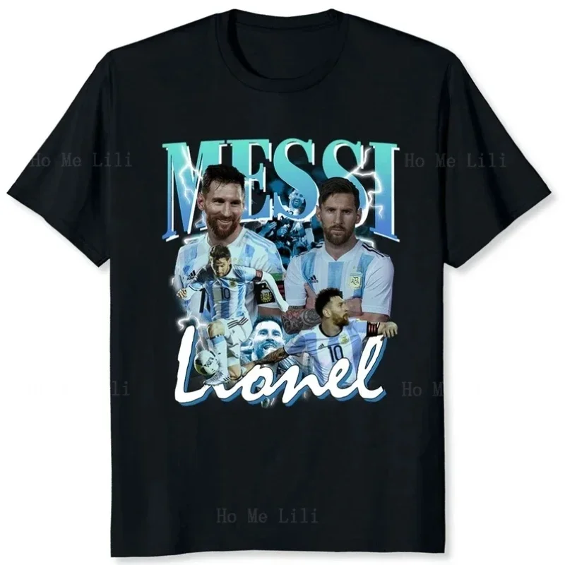 Messi Bootleg Lionel Argentina World Vintage Oversize T-Shirt