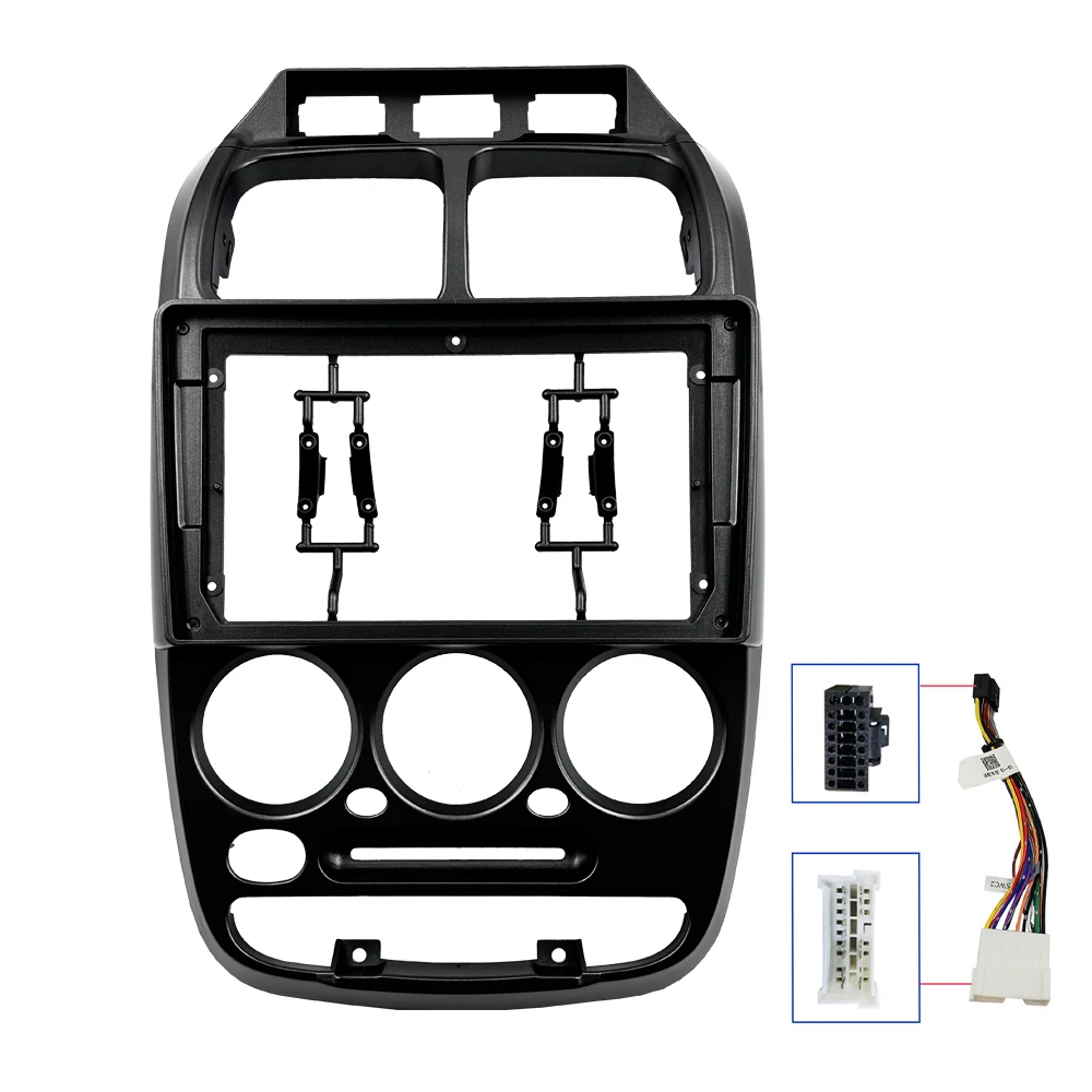 2 DIN 9นิ้วกรอบอะแดปเตอร์แผงหน้าปัดรถยนต์สำหรับ Hyundai Accent Verna 1999-2005แอนดรอยด์วิทยุ