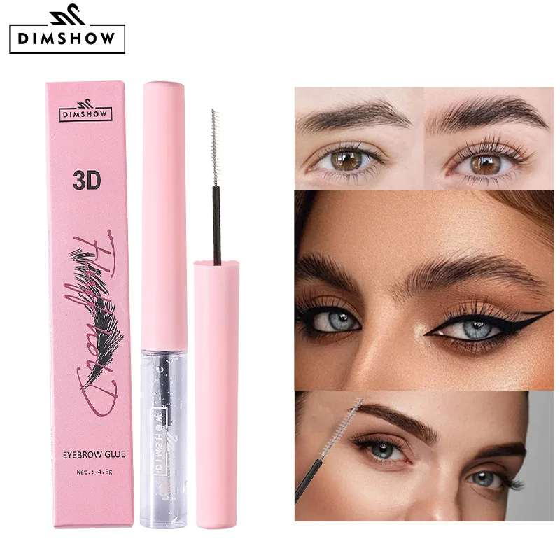 Powerful Styling Eyebrow Gel, Fine Brush Head, Easy to Apply, Long-Lasting, Waterproof and Sweat-Proof, Creates Natural, Three-Dimensional, Wild-Looking Eyebrows