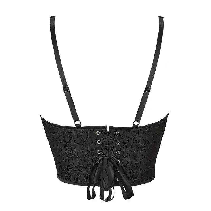 

COSda@Retro Chest Binder Bustier Halterneck Corset Top Women Corselet Plus SizeCOSda@