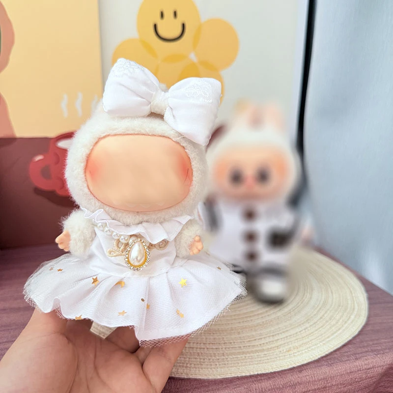 

Одежда для кукол Labubu для 1/2 поколения, 17 см, одежда для куклы Idol, изысканный реквизит ручной работы, аксессуары для игрушек