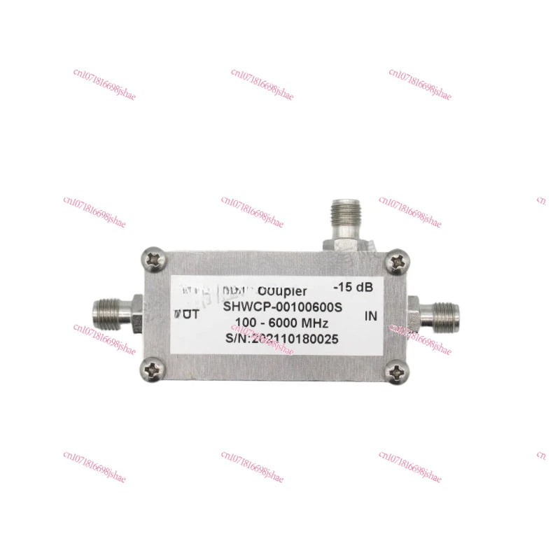 100-6000MHz SMA Female, Microwave, Wideband 15dB Directional Coupler 0.1-6 GHz