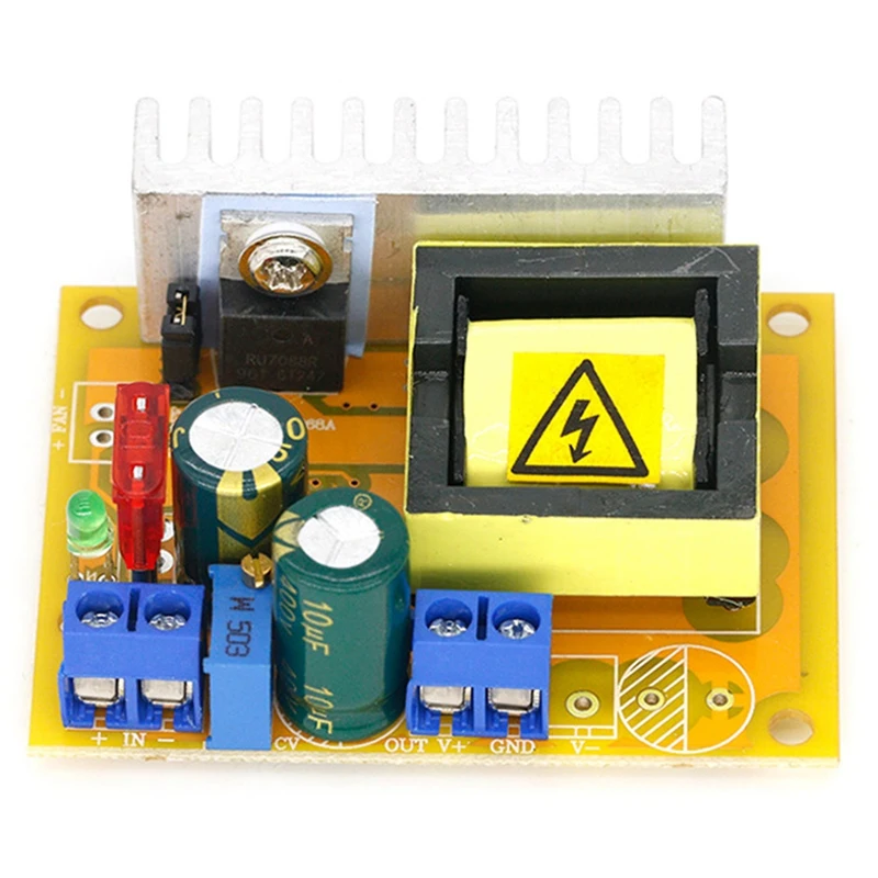 8-32V To 45-390V DC-DC Boost Converter Step Up Power Supply Module High Voltage ZVS Capacitor Charging Board