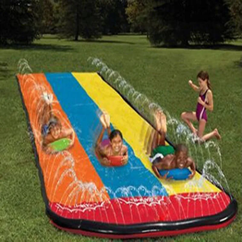 Summer Kids Inflatable Water Slide Outdoor Backyard Parent-child Water Toys Games Center Backyard Pools Toys Children Water park