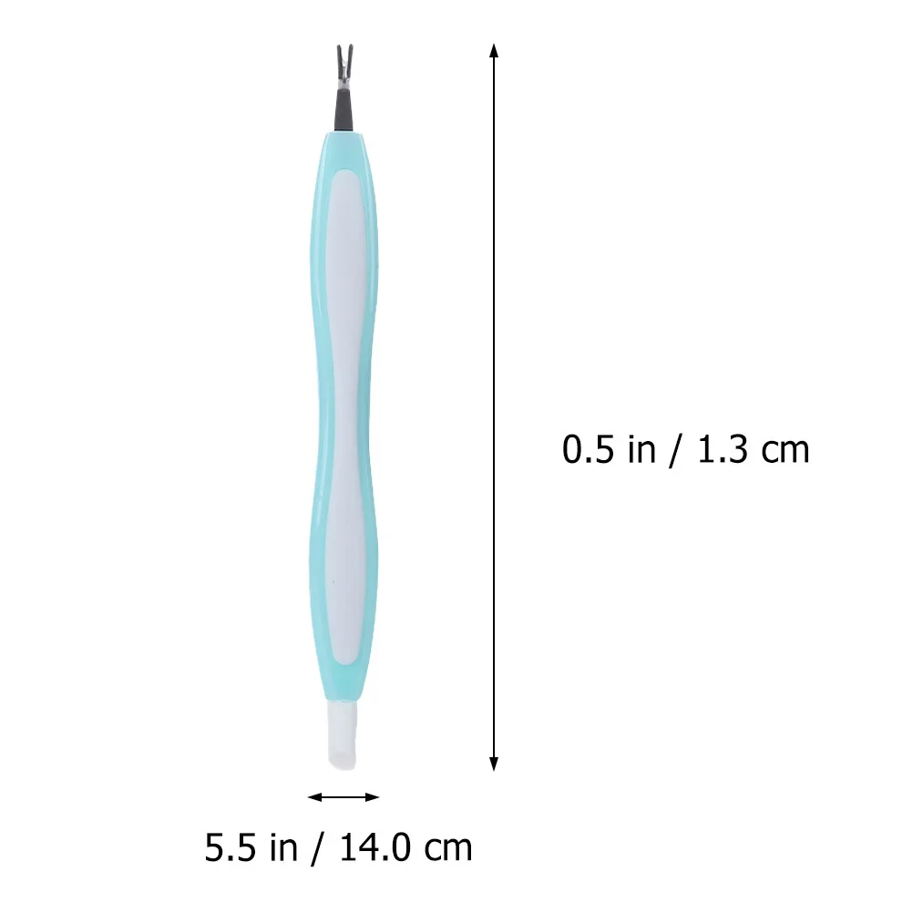 Fourchette d'élimination des peaux mortes des ongles en acier inoxydable, éplucheur de cuticules, grattoir, outil de manucure Portable essentiel pour pédicure Nail Art 3 pièces