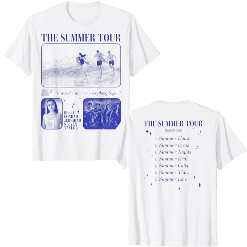 The Summer I turned Pretty - The Love Tour Season 2เสื้อยืดตลก The SUMMER TOUR Season 1 TV Show Concert Video Graphic TOP