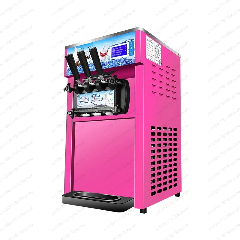 

Electric Soft Ice Cream Machine with 3 Different Flavors Fruit Freezer Hard Mixing Ice Cream Making Machine