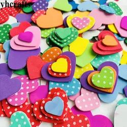 1 borsa/lotto, Spot cuore adesivi in schiuma di apprendimento Precoce giocattoli educativi Parete autoadesivi del frigorifero della decorazione della Casa regali Di Compleanno FAI DA TE