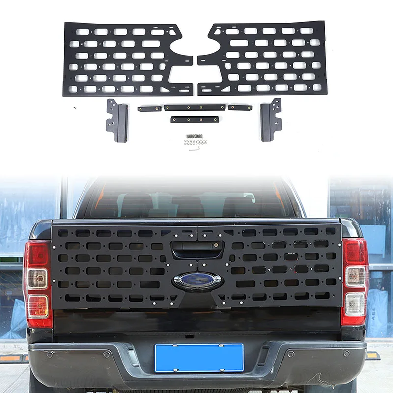 

Для Ford Ranger 2015-2022 автомобильный задний дверь из алюминиевого сплава, внешний инструмент, подвесная пластина, многофункциональная подвесная стойка для хранения, аксессуары
