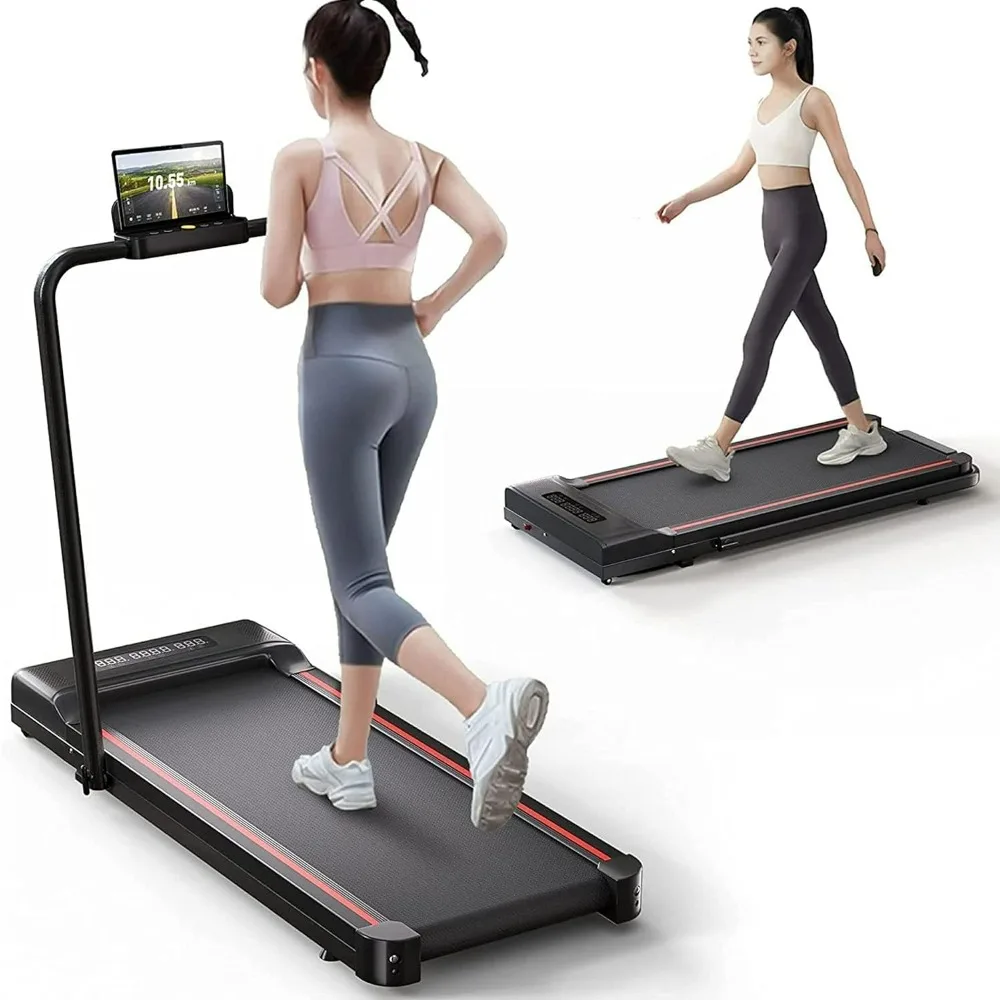 

Treadmill-Walking Pad-Under Desk Treadmill-3 in 1 Folding Treadmill-Treadmills for Home-Black Red