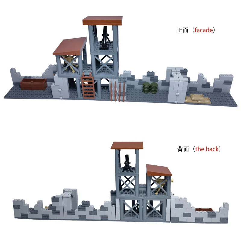 Children's building block toy military base fort fort prison compatible with all small particle building block wholesale stores