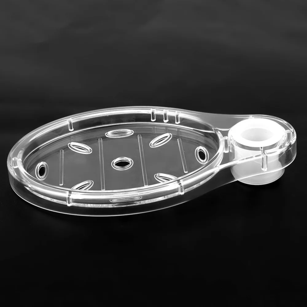 2 Pack Practical Transparent Soap Dish Oval Shape Clip On Soap Rack Plastic Reusable Soap Holder Bathroom