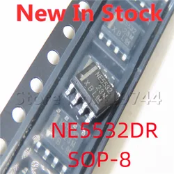 10PCS/LOT  NE5532 NE5532DR N5532 SOP-8 SMD audio chip dual operational amplifier low noise In Stock NEW original IC