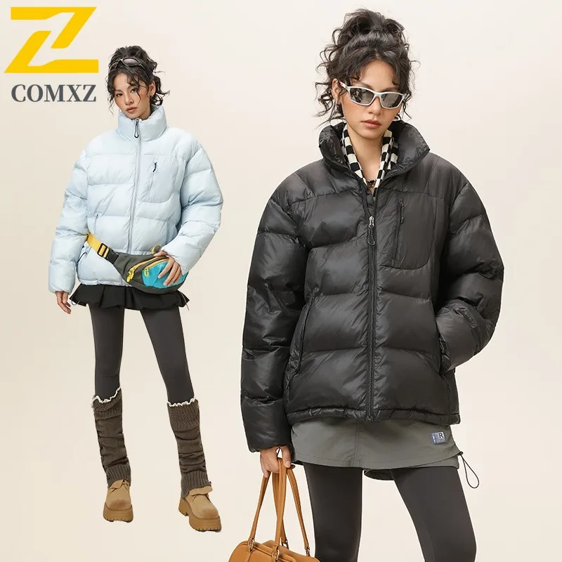 

COMXZ модная мужская стеганая куртка с воротником-стойкой, дорожная ветрозащитная теплая куртка, повседневное уличное морозостойкое зимнее хлопковое пальто