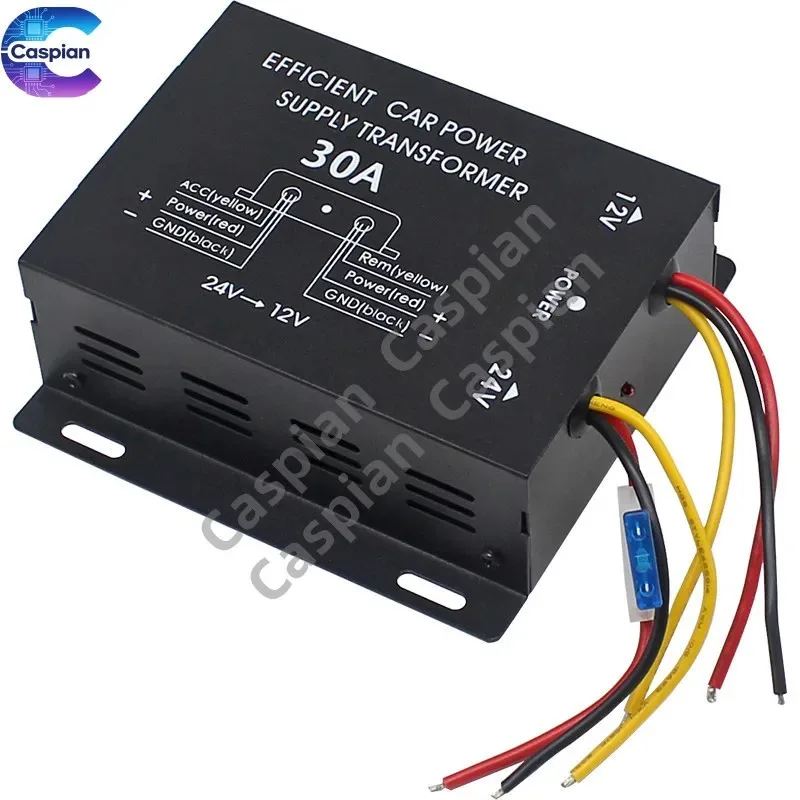 

24V to 12V Step-Down Power Supply for Truck Image Modification Navigation with High Power Transformer and Vehicle Power Supply