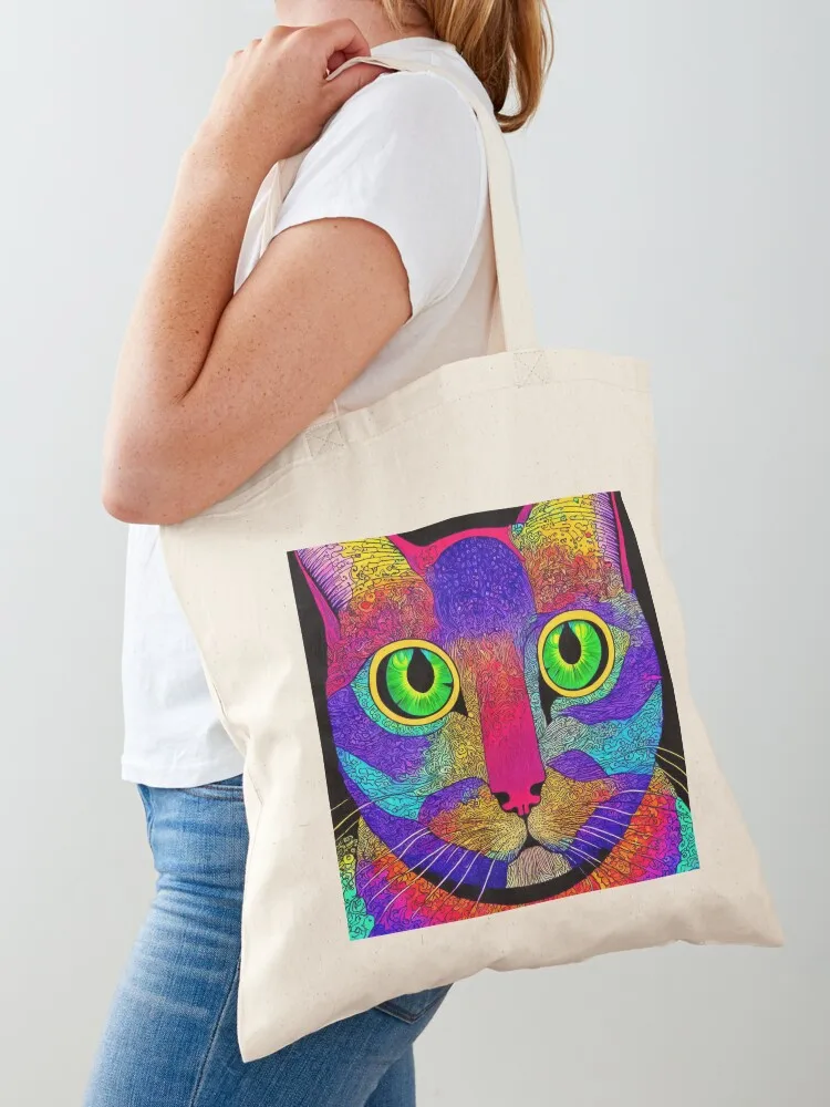 

Rainbow Cat Tote Bag Cloth bag canvas tote tote bag screen Women's shopper