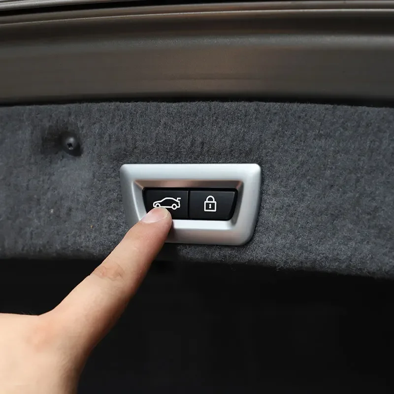 

ABS Car Trunk Tailgate Electric Button Frame Trim Cover For BMW X3 F25 X5 F15 X1 X4 F48 G32 G30 F20 F30 1 2 3 4 5 6 Series