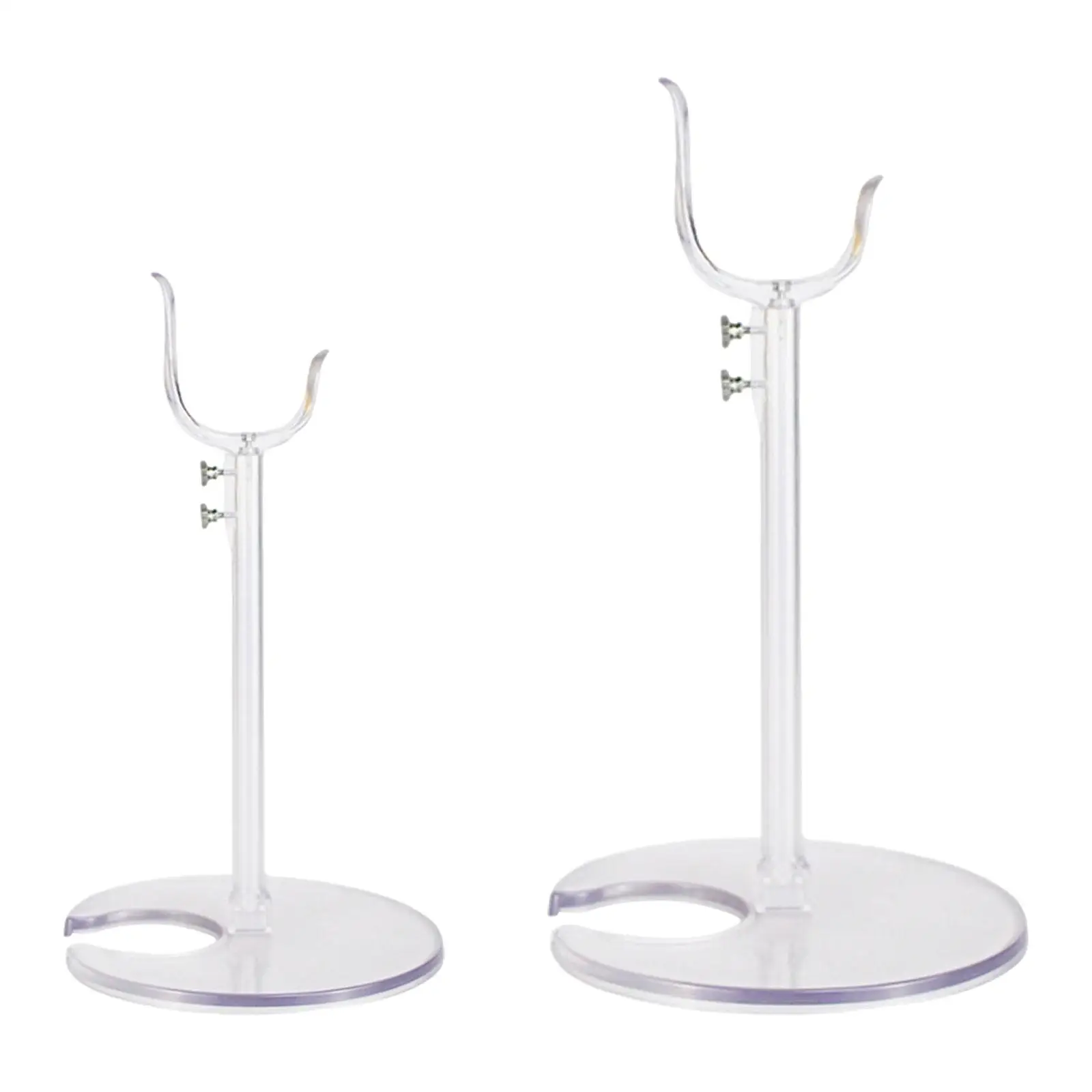 Doll Stand Miniature Figures Doll Holder Adjustable Height Doll Display Holder Clear Action Figures Stand Figure Display Stand