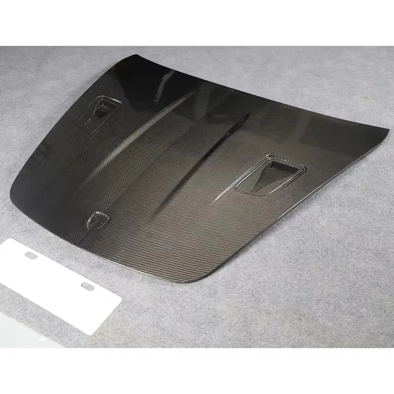 26 Style OUER 2004-2008 Black Bolt-On Carbon Fiber Engine Hood New Includes Mounting Hardware For 718 987 Retrofit/Upgrade 1 Yea