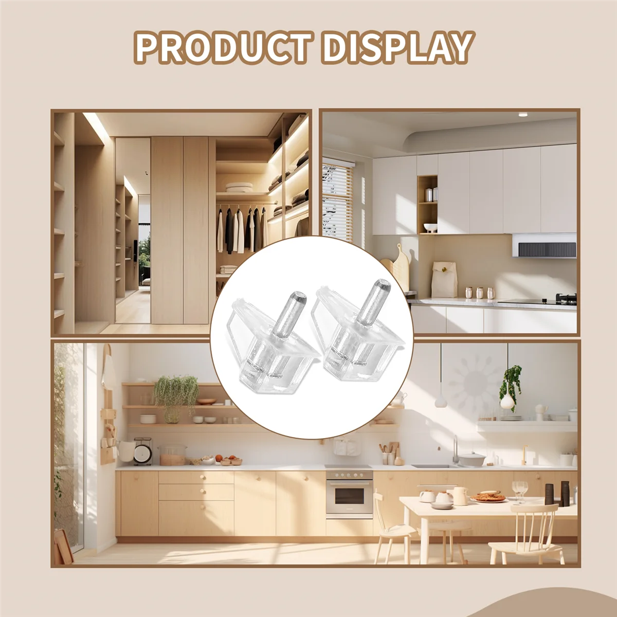 

A43I 20 шт., 3 мм, штифты для полок, прозрачные опорные колышки, колышки для полки шкафа, зажимы, держатель для полки, колышки для кухонной мебели