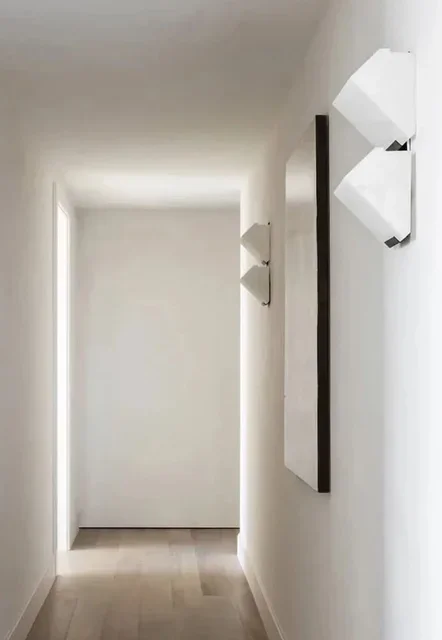 Alabaster-Treppenhaus-Wandleuchte, moderne Außen-Hotel-Korridor-Wandkunstleuchte, Wohnzimmer-Schlafzimmer-Hintergrundwand-Nachttischlampe – Detail 5