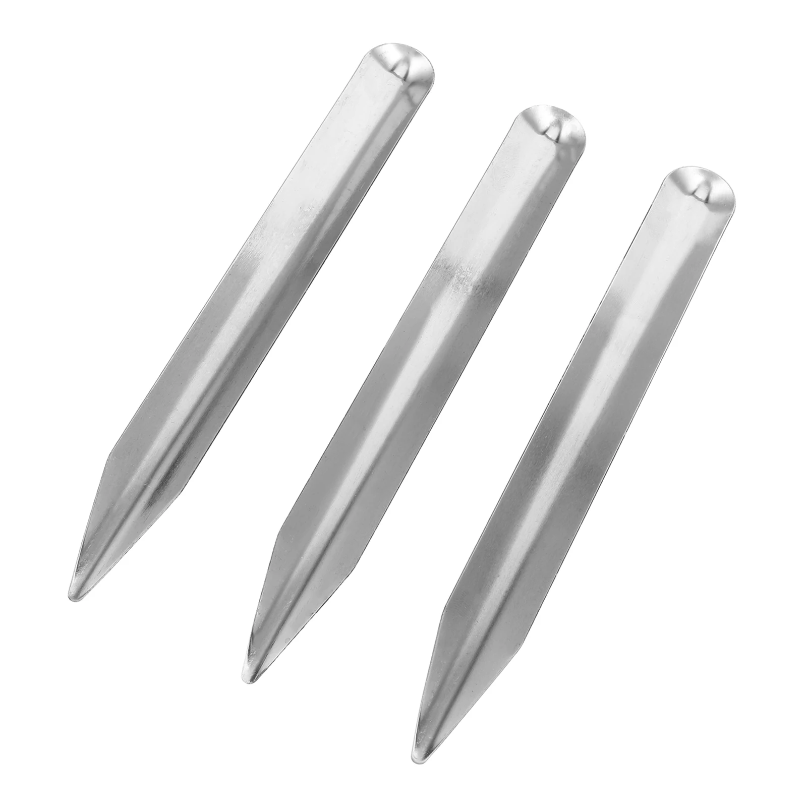 3Pcs Scoop Spatula with Pointed and Curved Ends for Mixing Transferring Powders Pastes in Science Labs