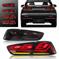 Luces traseras para Mitsubishi Lancer Evo Sedan 2008 2009 2000 2011 2012 2013 2014 2015 2016 2017 lámpara trasera de freno de advertencia trasera