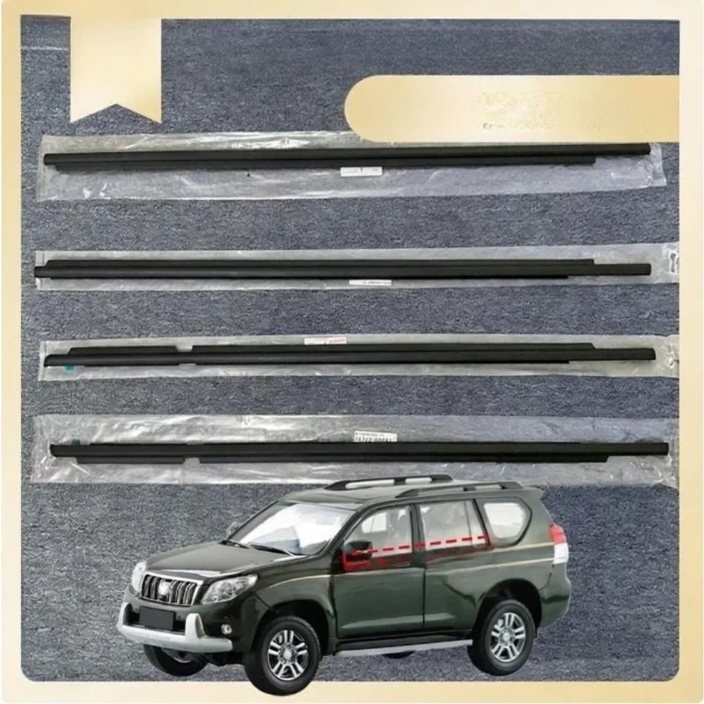 Genuine for Toyota Land Cruiser LC120 2003-2009 Window Trim Prado 4.0 2700 Front Rear Door Glass Outer Trim