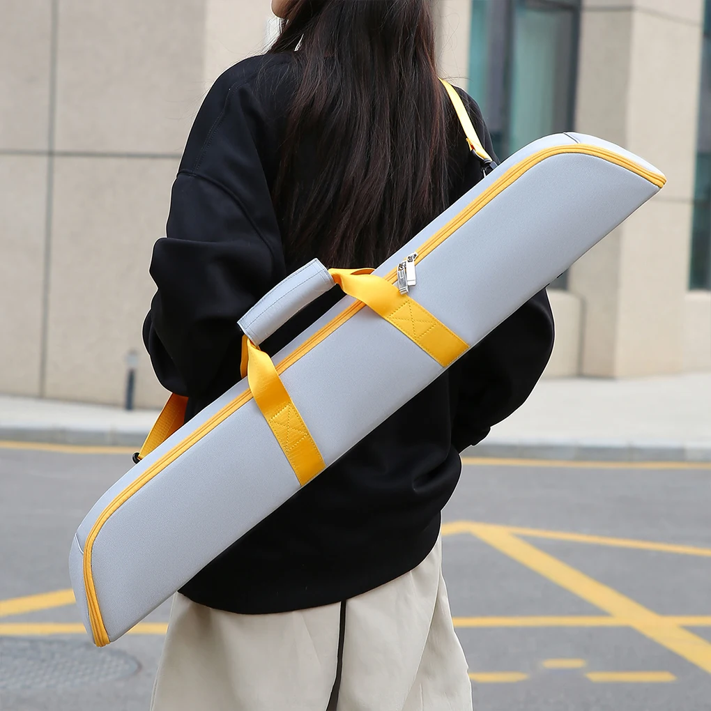 

1/2 Artificial Leather Rod Box Snooker Pool Cue Storage Bag Cue Sticks Bags Foldable Portable Shoulder Billiard Accessories