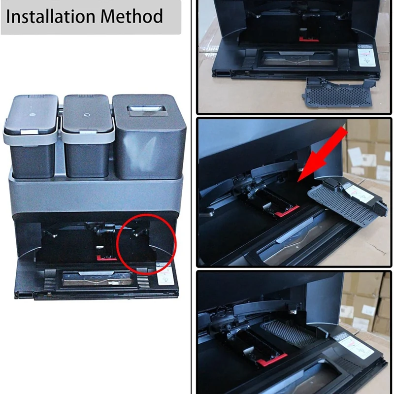 Manutenção escova e peças de montagem do filtro de água para Roborock S7 Max, Ultra totalmente automático vazio Wash Fill Dock