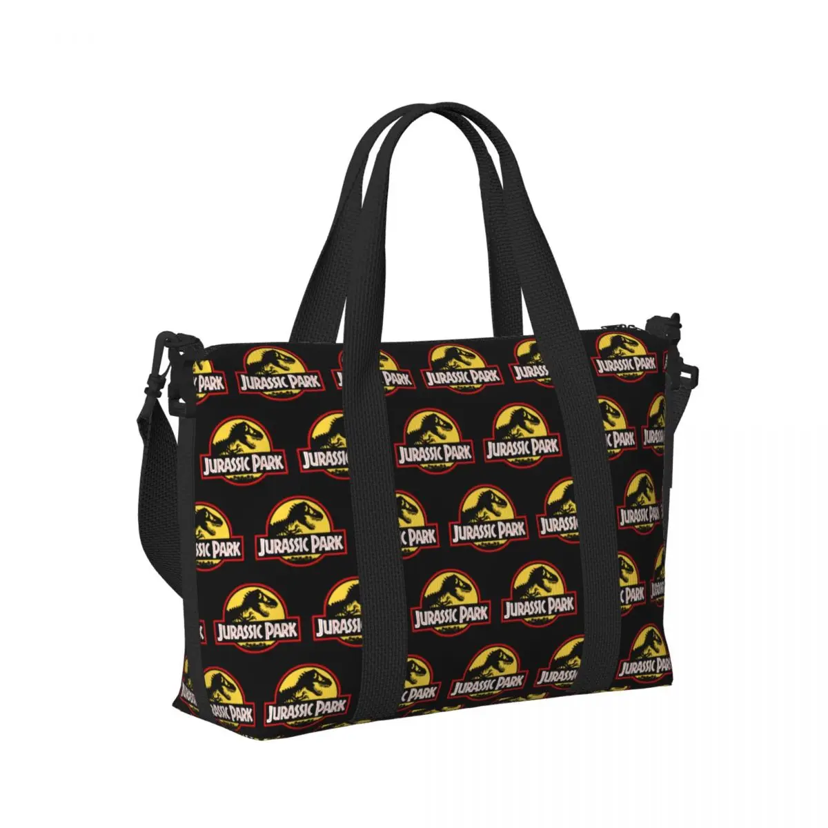 Custom Jurassic Parks ไดโนเสาร์พิมพ์ Tote กระเป๋าผู้หญิงขนาดใหญ่ความจุ Beach Gym กระเป๋าเดินทาง