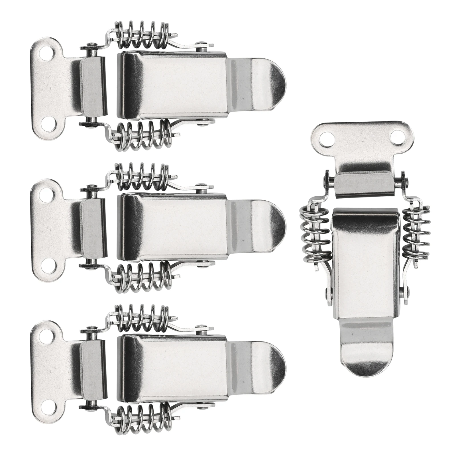 4PCS Stainless Steel Spring Loaded Draw For Toggle Latch Catch Clips with Construction for Various Applications