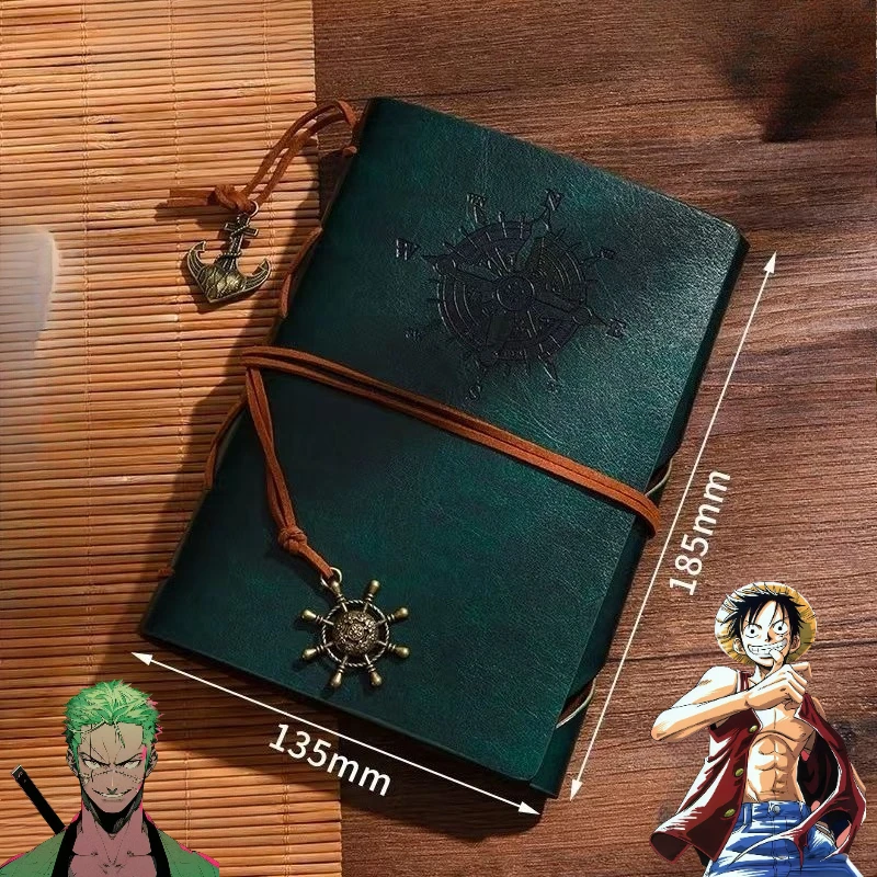 One Piece Cartoon Student Pirate Notebook Creative Personality Stationery Loose-leaf Painting Notebook Anime Goods Gift