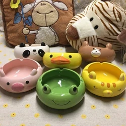 Ashtray ceramic ashtray creative cute personality cartoon small animal home living room bedroom office ashtray