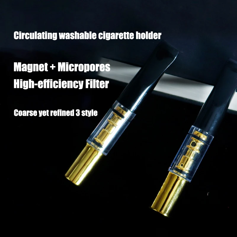 Junk Pipe Filter - Recyclable, Washable Magnetic Multi-Filtering Coarse, Medium And Fine 3-Purpose Filter Tip Smoking Tool