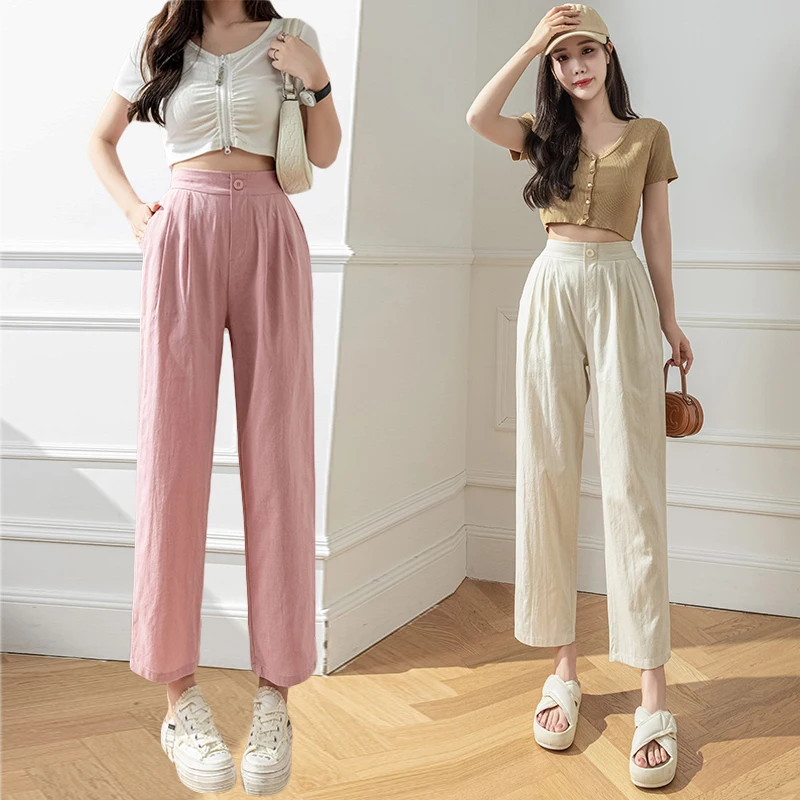 

Chic Woman Slouchy Baggy Haren Pants Women Bottoms Pants Girls Fashion High Waist Radish pants Female ladies loose Trousers