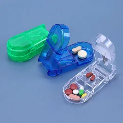 1pcs Portable Pill Cutter Splitter Divide Medicine Storage Tablet Splitters Cut Slicer Home Pill Cases Dispenser Pill Box