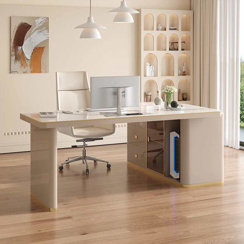 

Роскошная розетка, офисные столы, акцент, органайзер, ящик для записи, современный компьютерный офис, кабинет, Mesa Para Computador, домашний офис